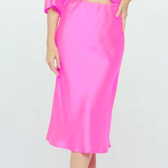 wild fable Dresses & Skirts - Wild Fable Women's Satin Slip Midi Skirt - Wild Fable